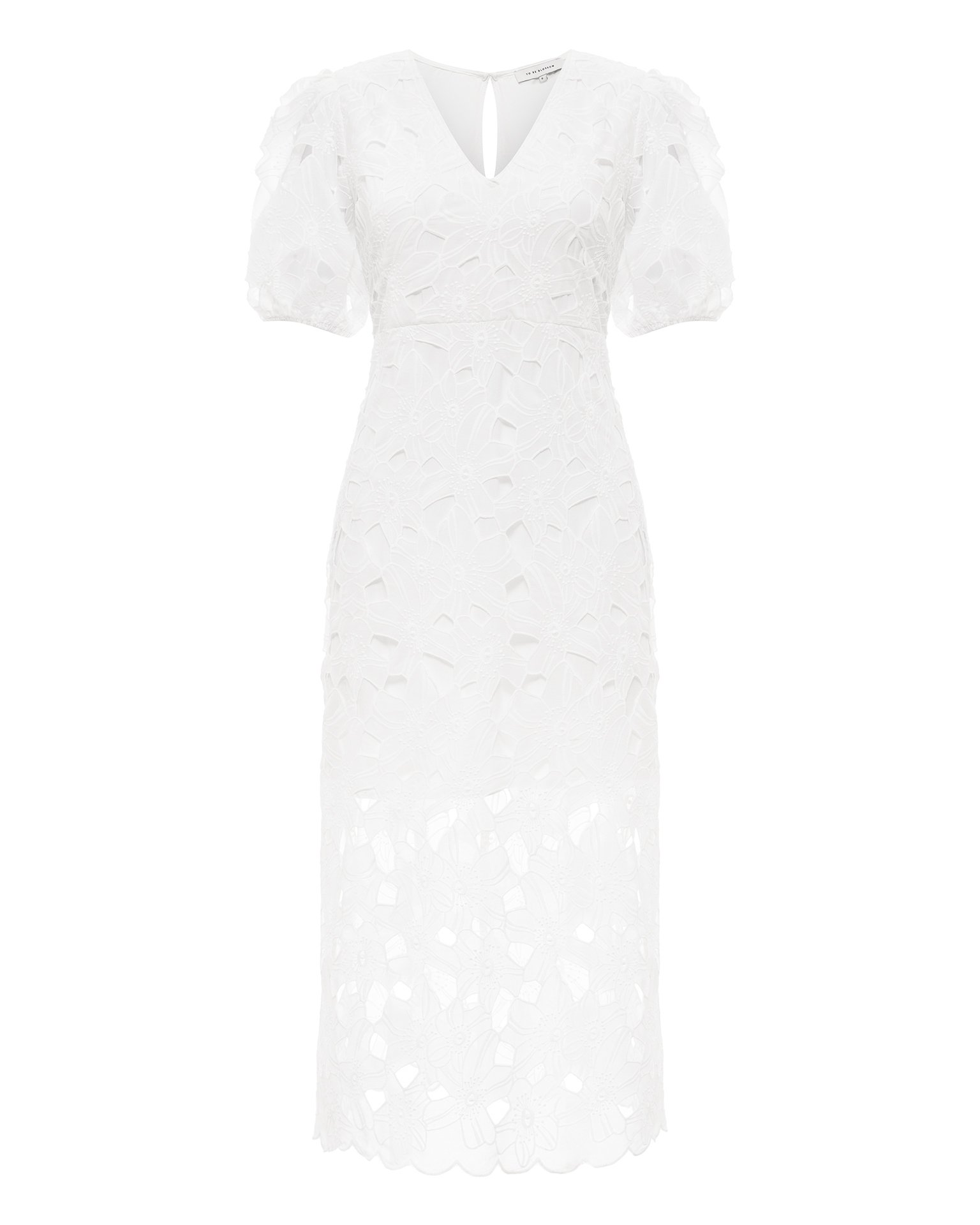 Платье из белого кружева 8