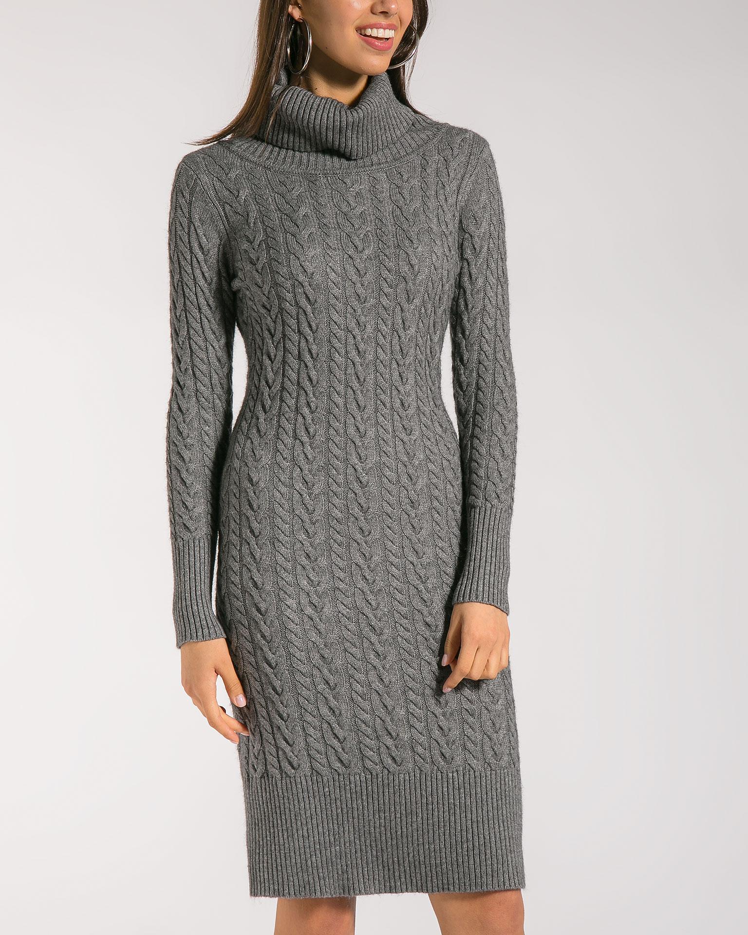 Платье из кашемира с узором 2