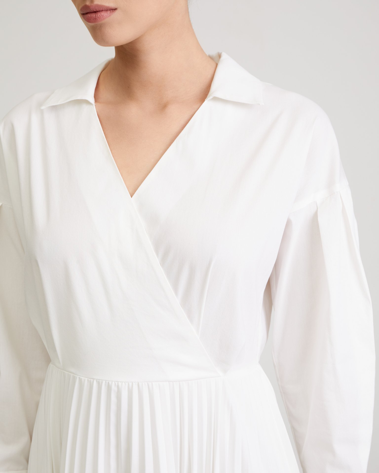 Платье миди белого цвета 5