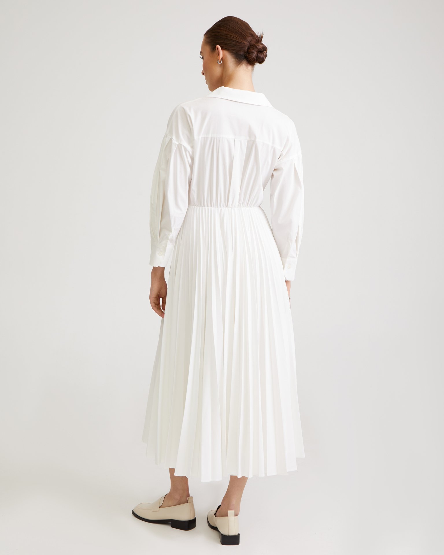 Платье миди белого цвета 3