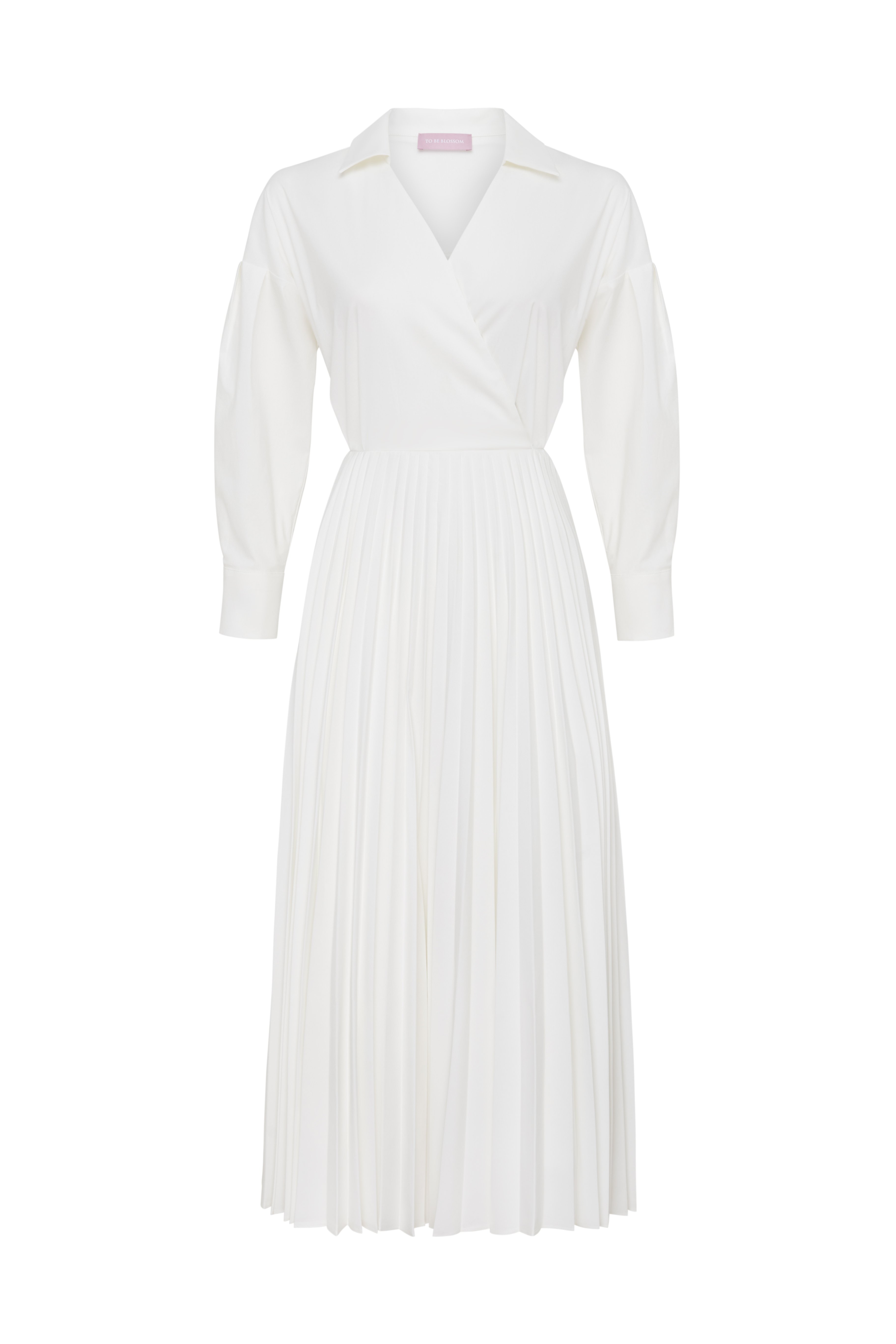 Платье миди белого цвета 6