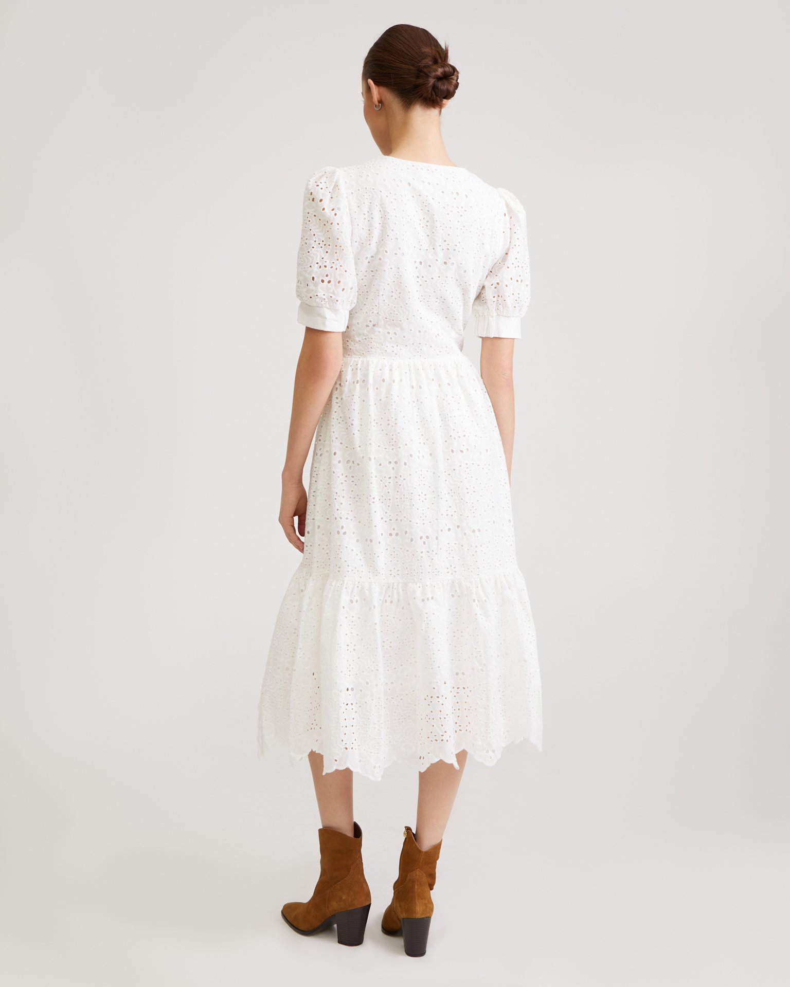 Белое платье из хлопка 3