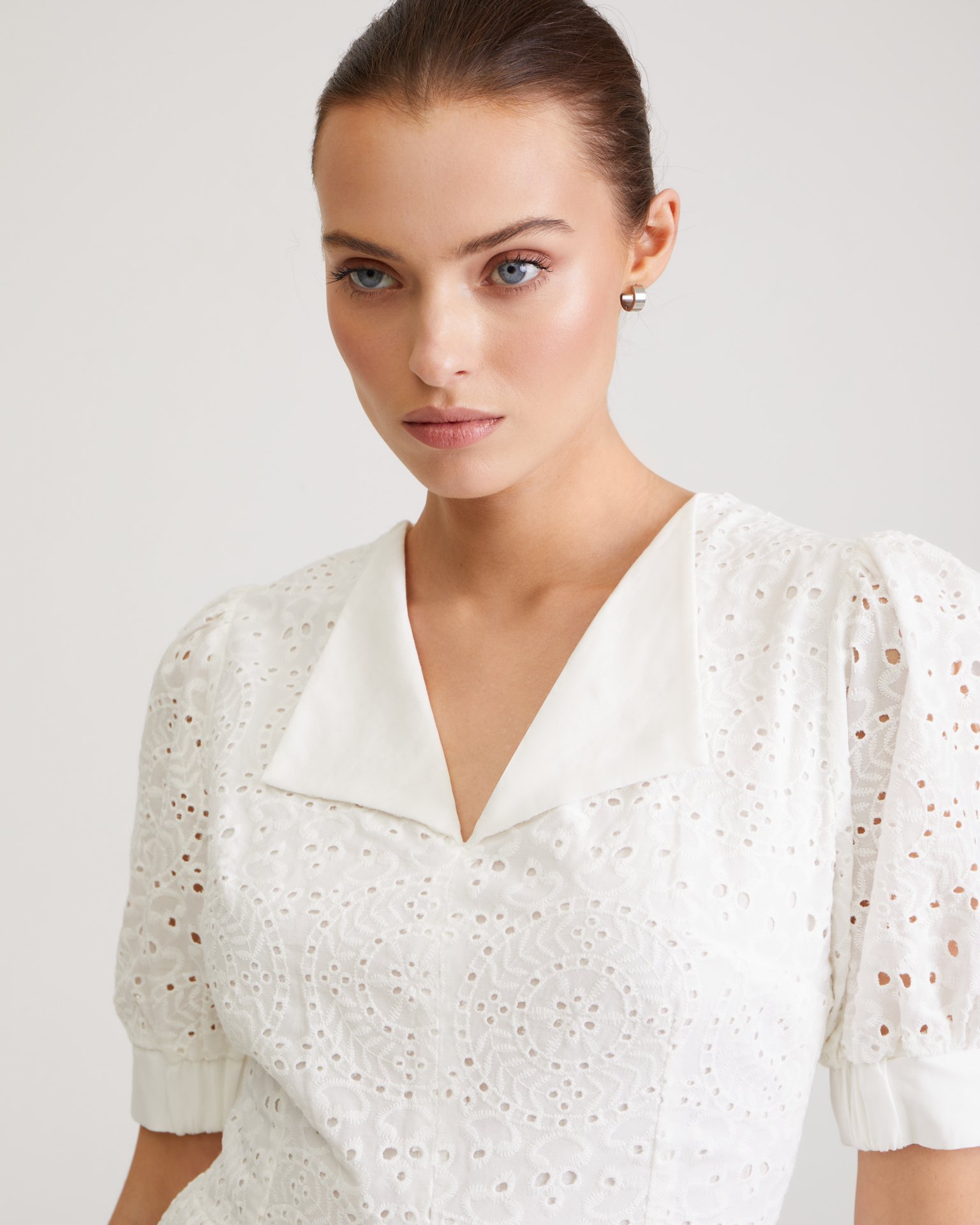 Белое платье из хлопка 5