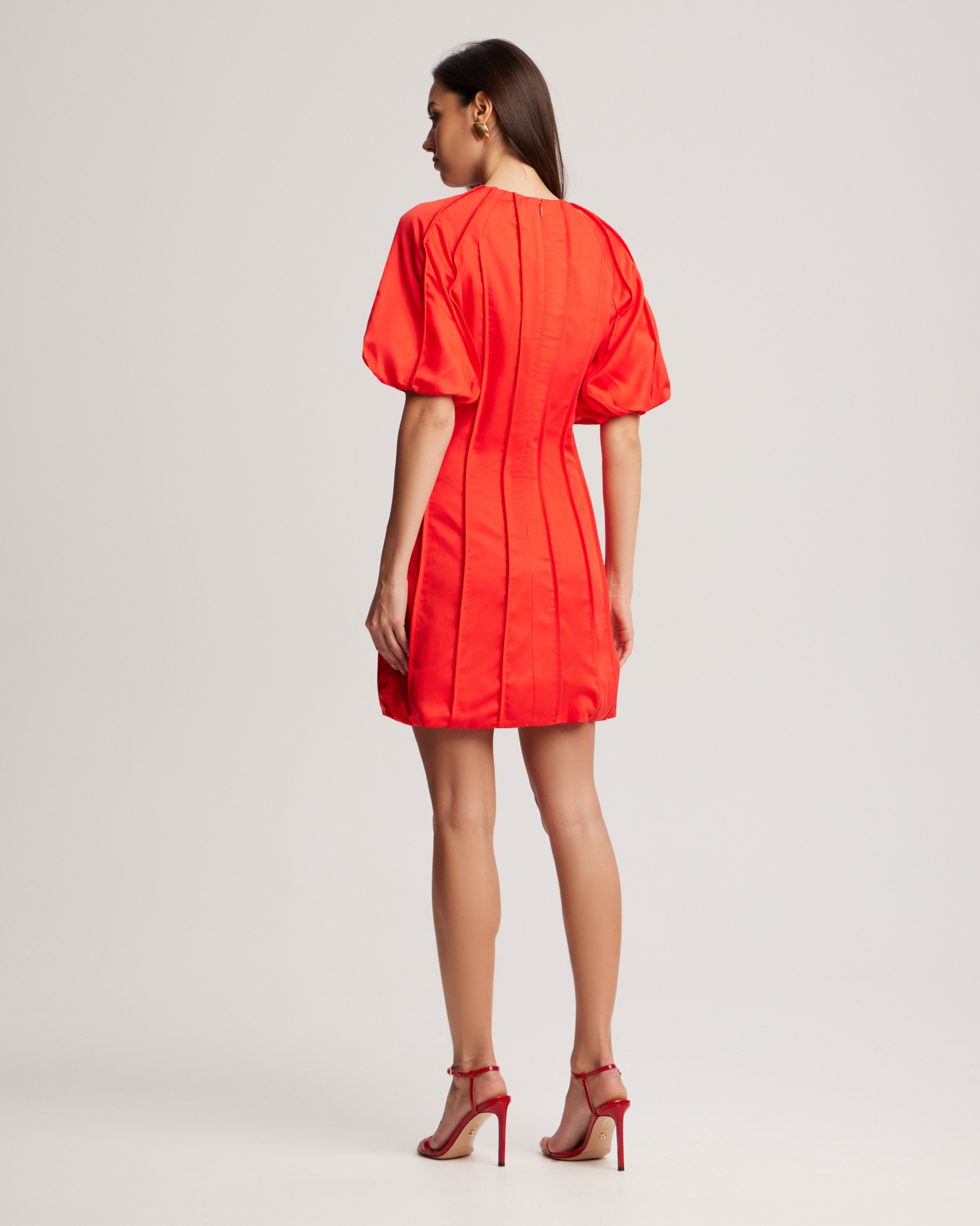 Красное платье мини 5