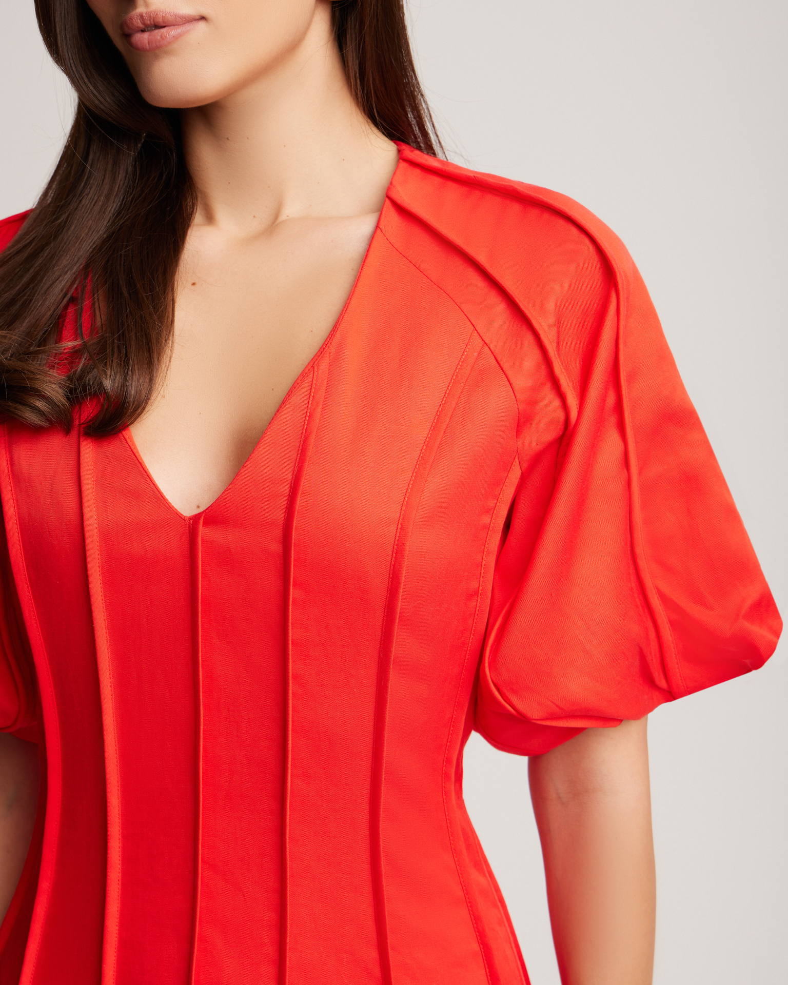 Красное платье мини 4