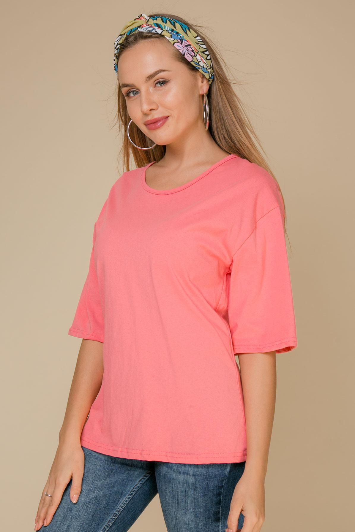 Футболка свободного кроя с рукавами-реглан 1