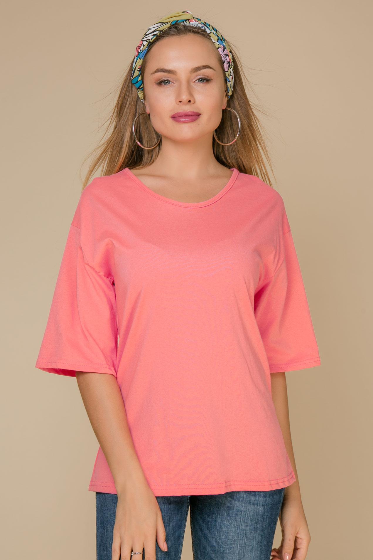 Футболка свободного кроя с рукавами-реглан 2