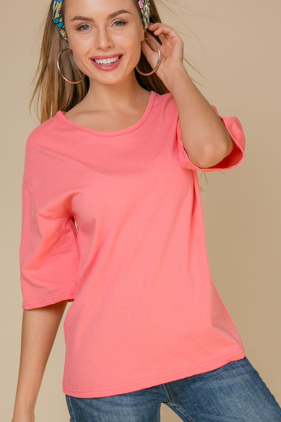 Футболка свободного кроя с рукавами-реглан 3