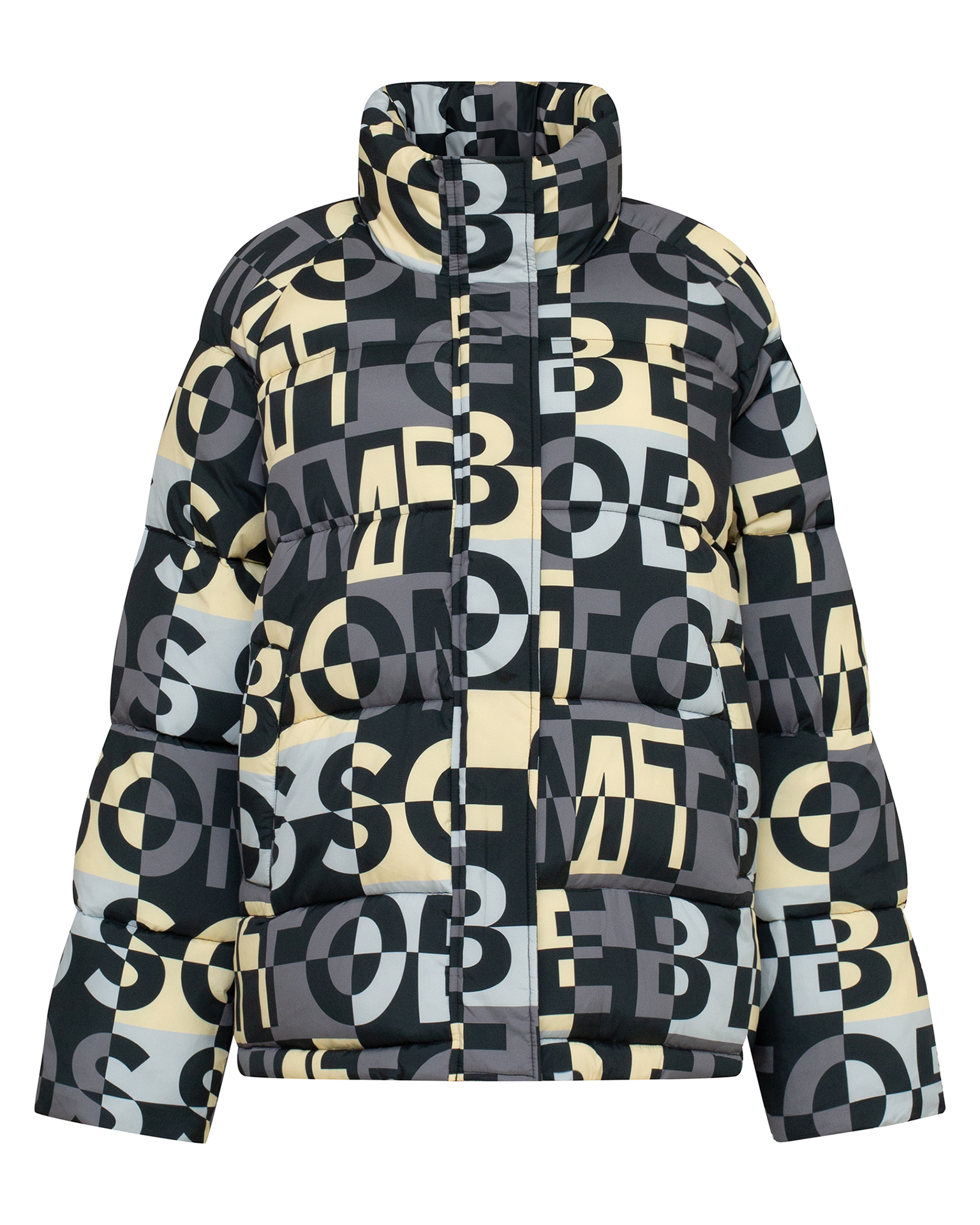 Down jacket with limited edition print 9