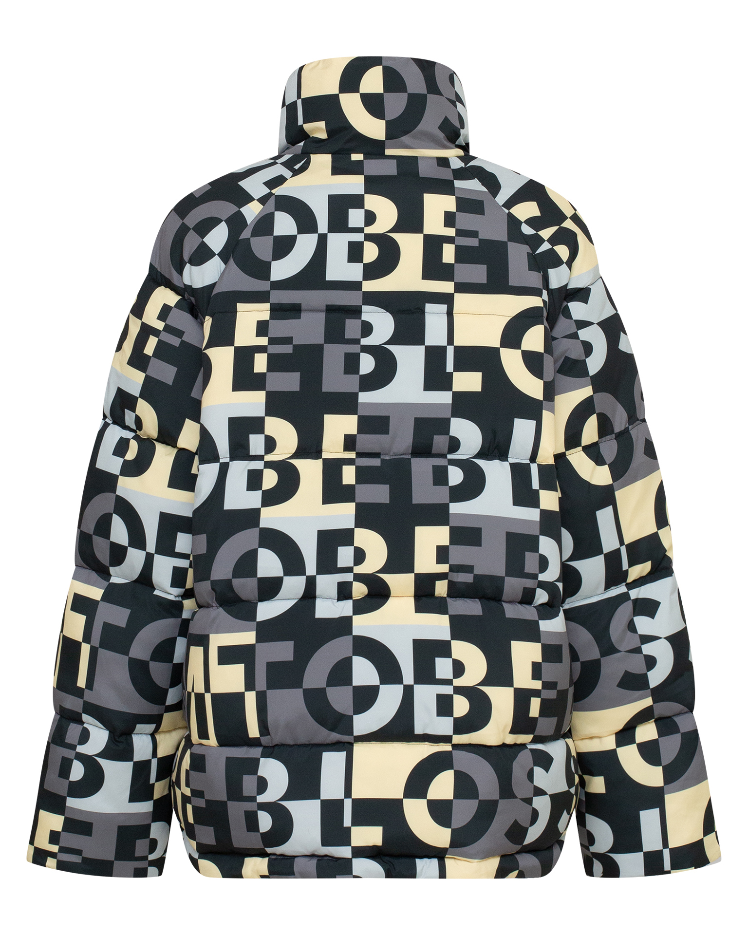 Down jacket with limited edition print 10