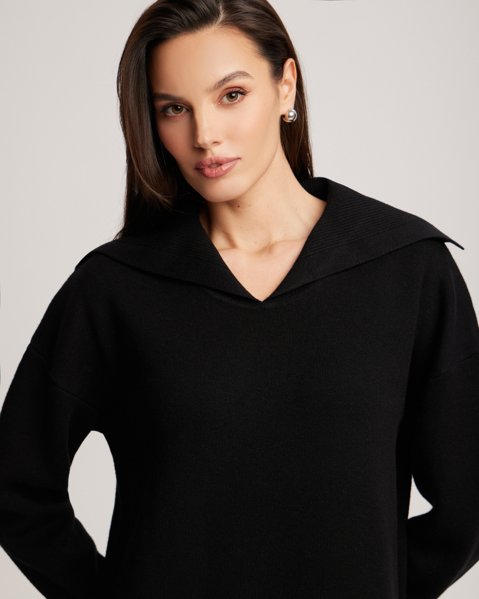 Платье с широким воротником 4