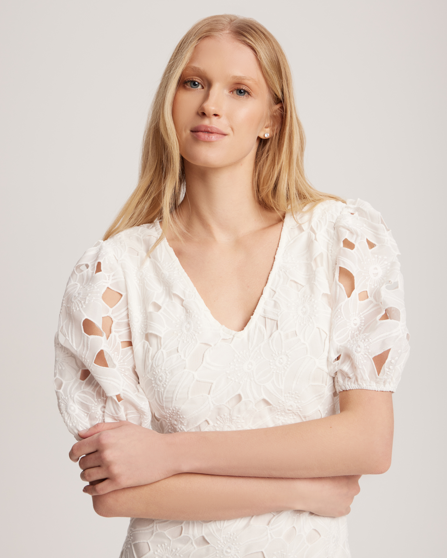 Платье из белого кружева 6