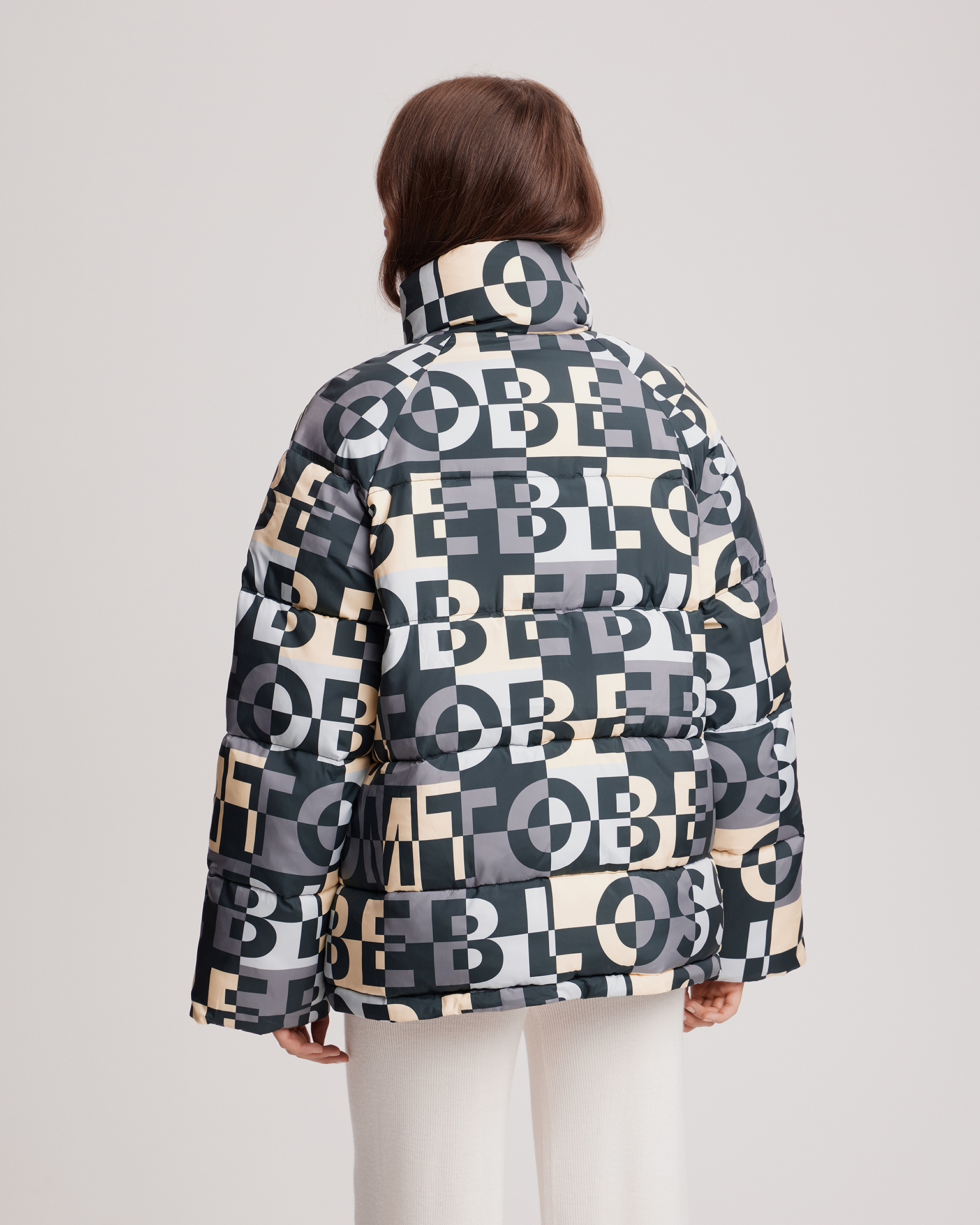 Пуховик с лимитированным принтом 3