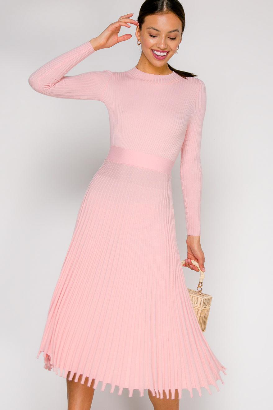 Платье с юбкой-гофре 2