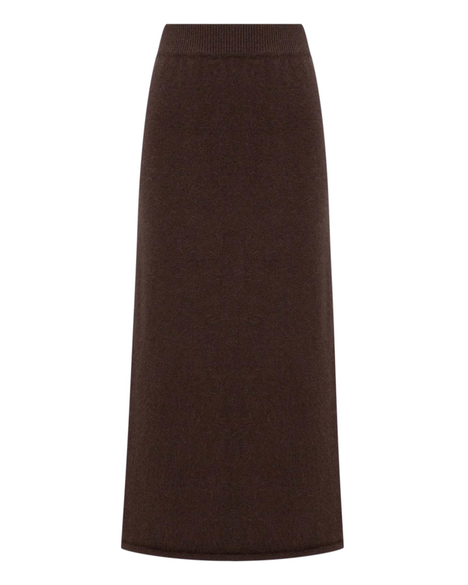 Angora midi skirt, Brown