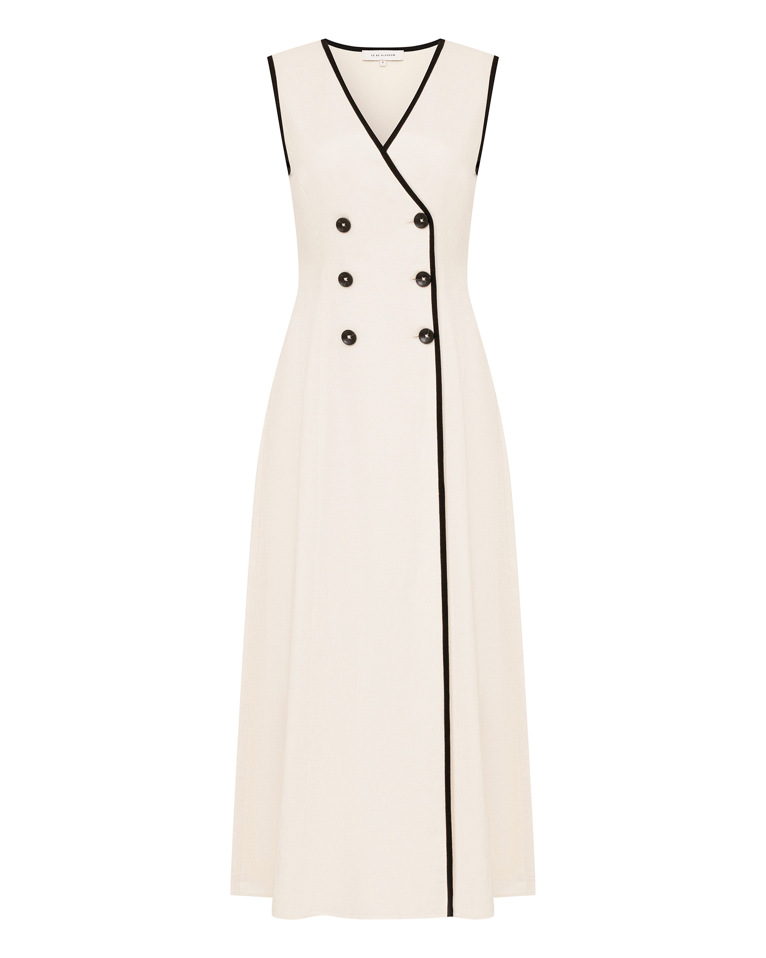 Linen beige dress 7