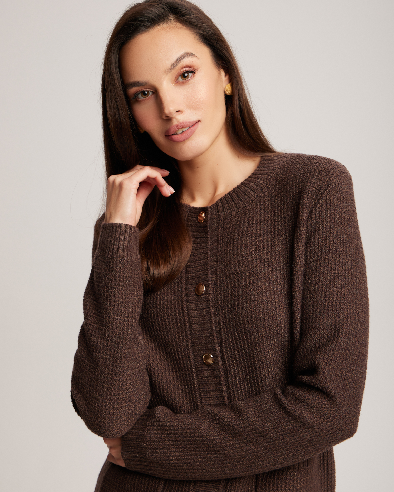 Кардиган фактурной вязки 2