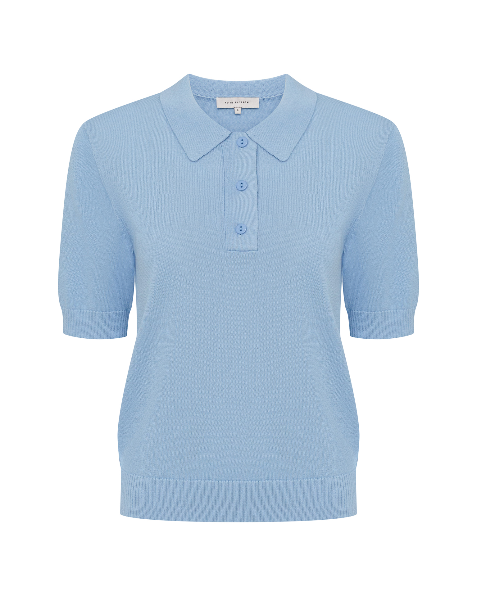 Knitted viscose polo 6