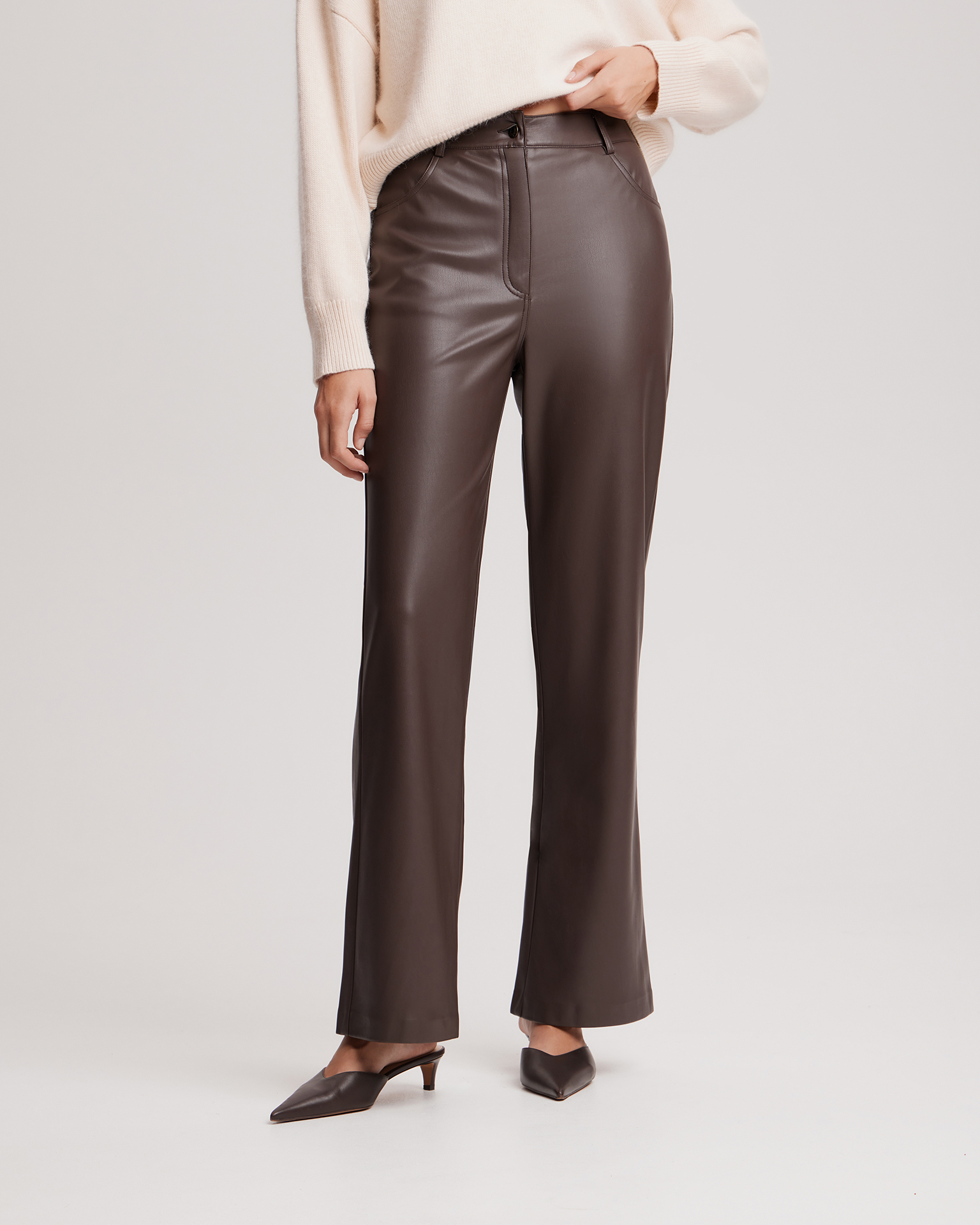 Брюки из эко-кожи 4
