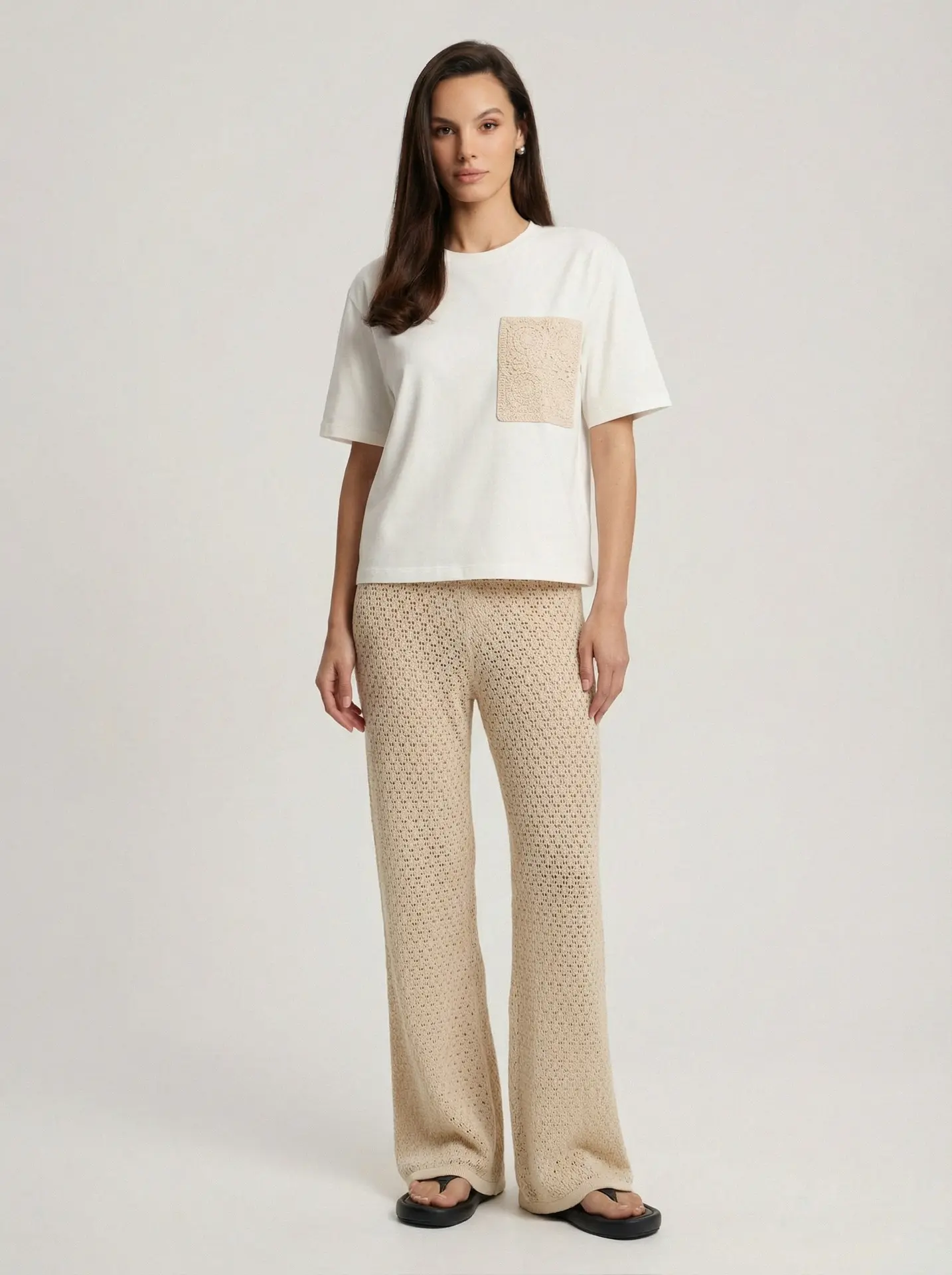 Футболка с карманом кроше 1