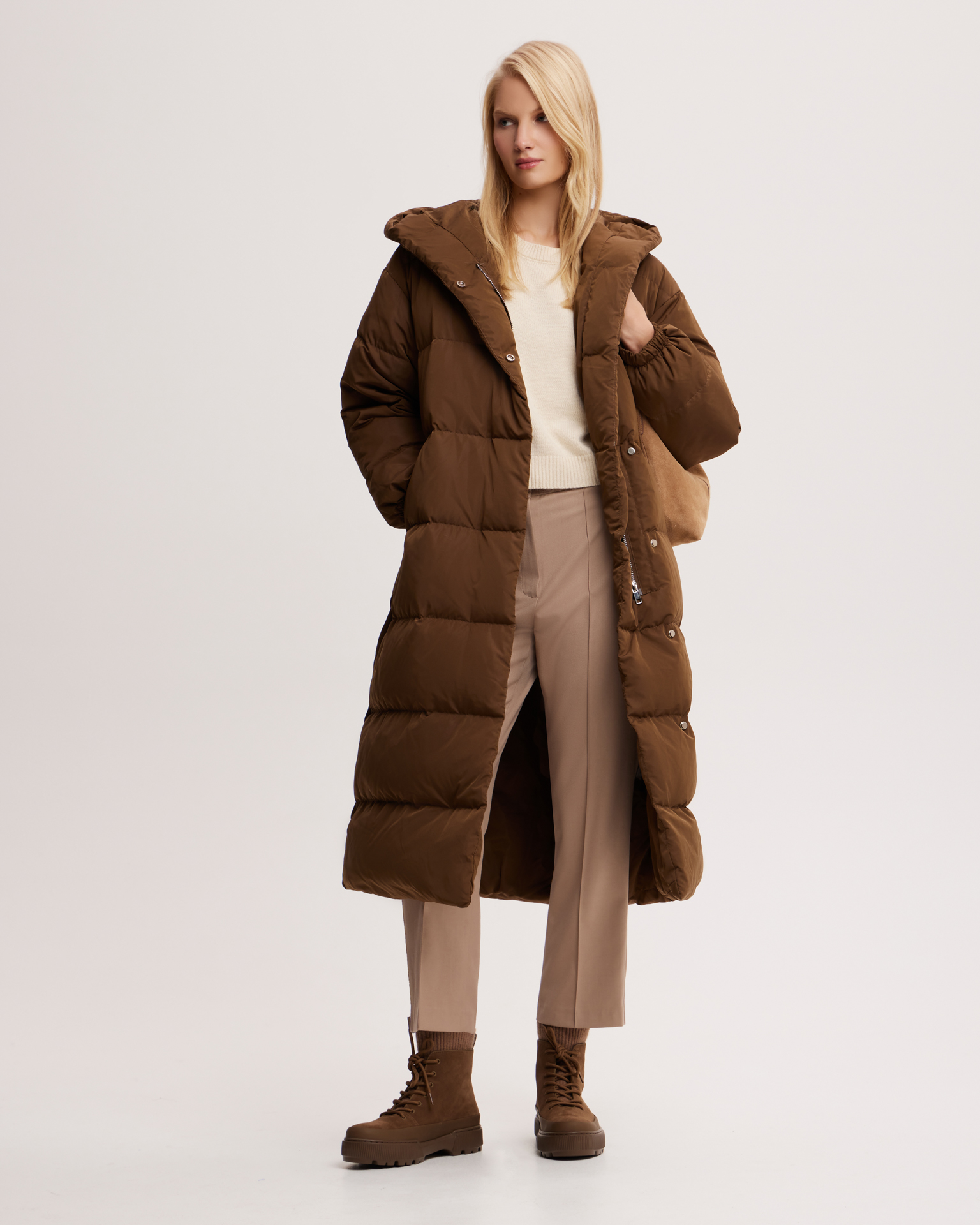 Стеганый пуховик 1