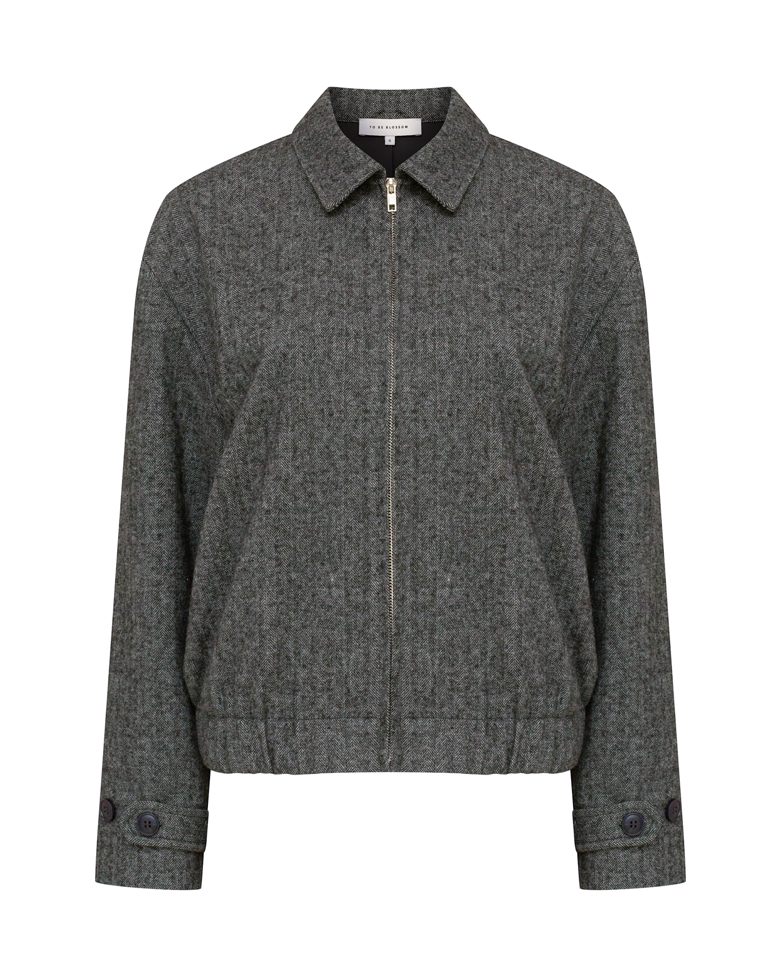 Бомбер из шерстяной ткани 9