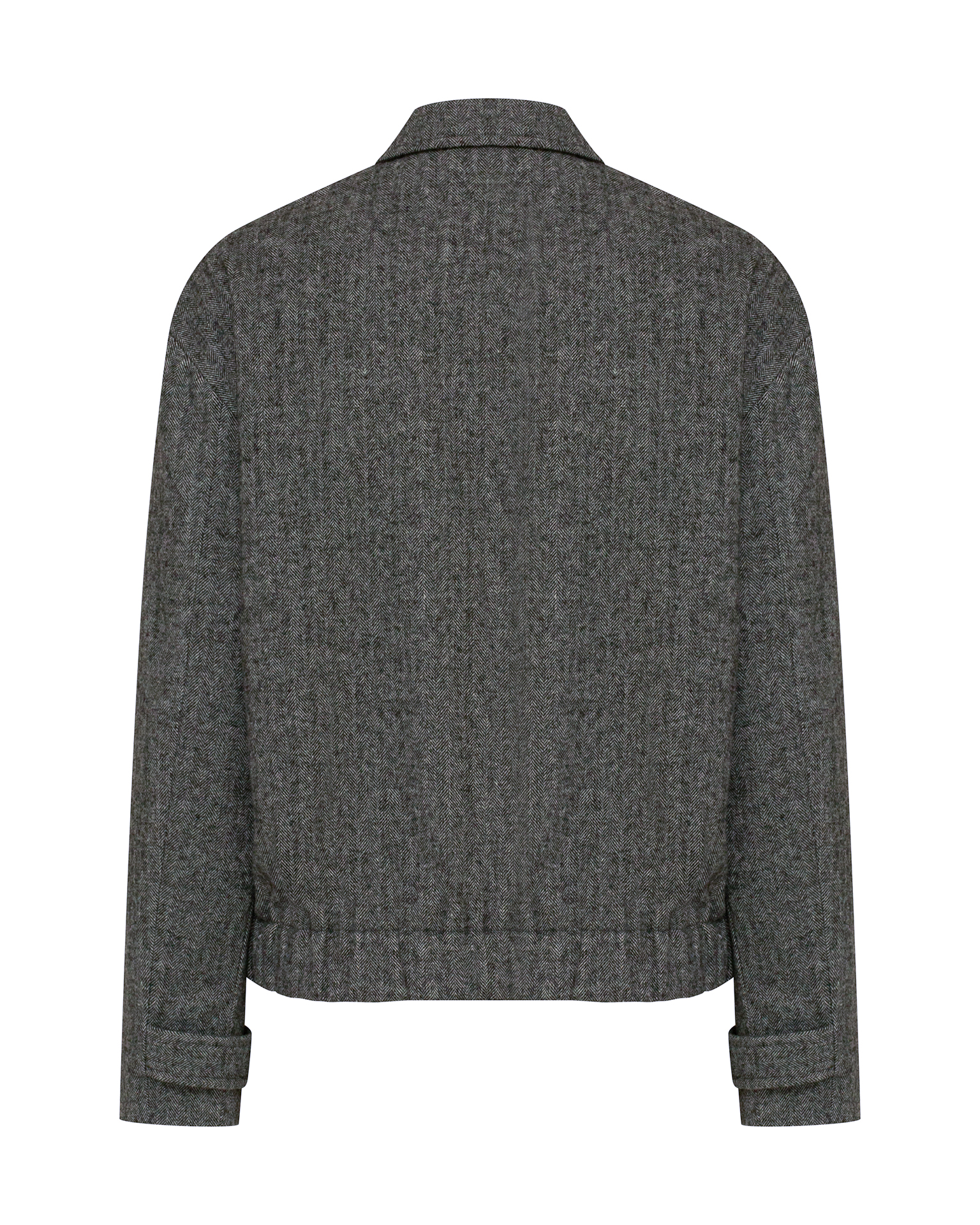 Бомбер из шерстяной ткани 10