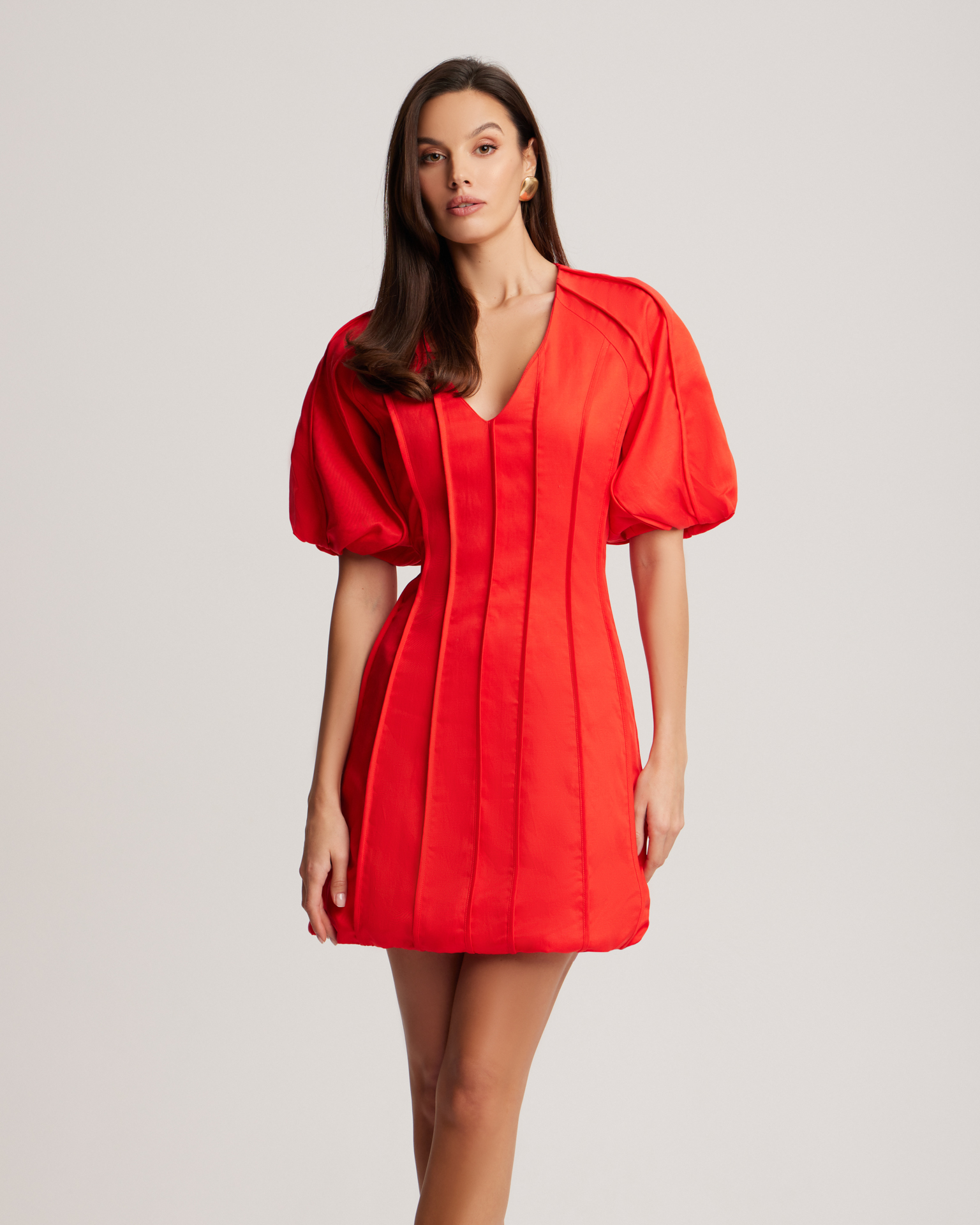 Красное платье мини 2