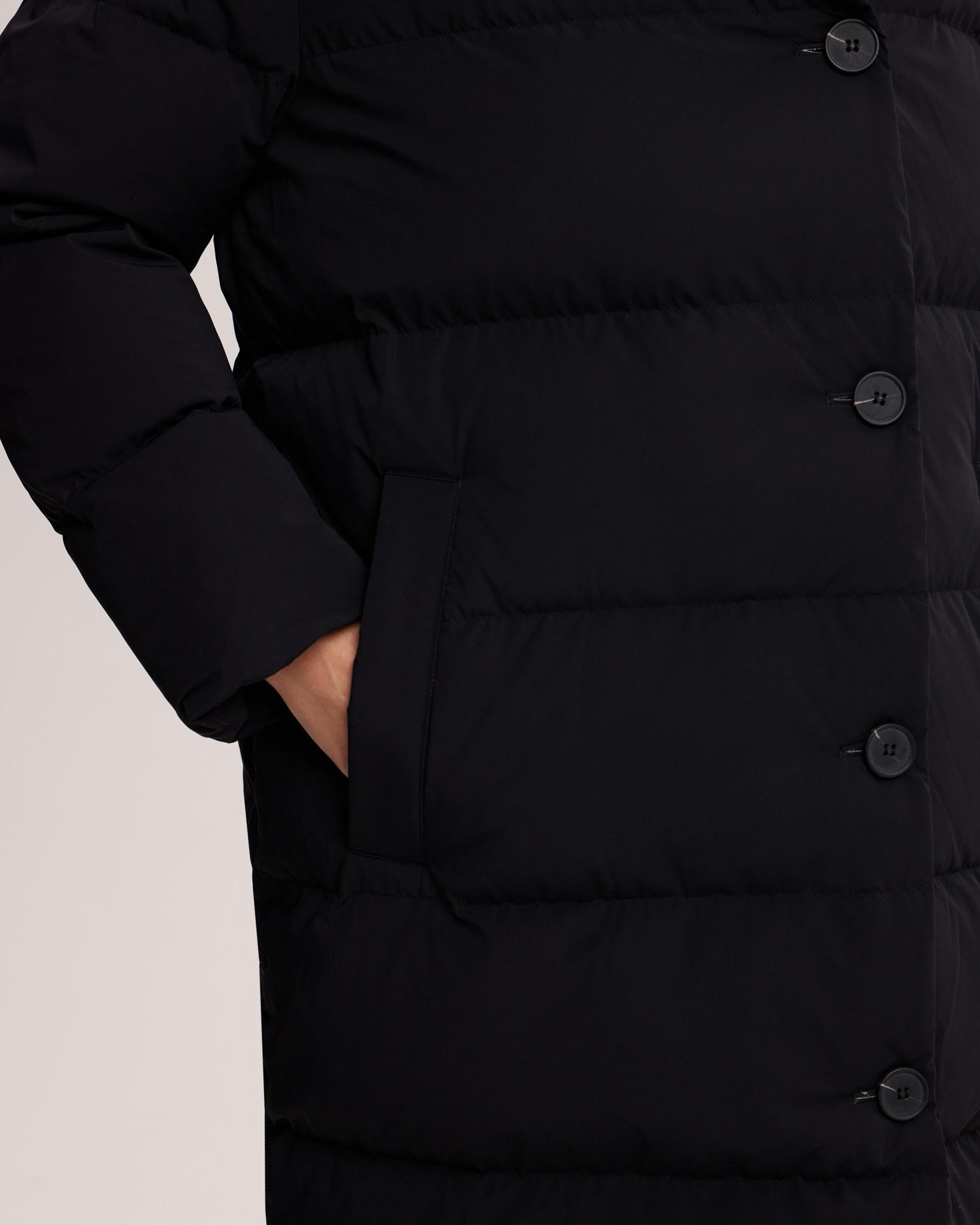 Пуховик с поясом 9